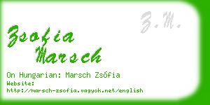 zsofia marsch business card